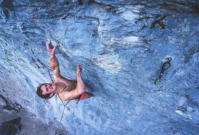 Adam Ondra rock climbing